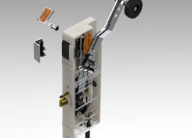 Can Lift CL-01 M-SW Double-Safety Double-Tongue Elevator Landing Door Lock